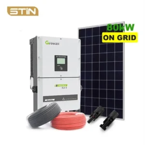 نظام الطاقة الشمسية للاستخدام التجاري 80kw محطة الطاقة الشمسية الكهروضوئية للاستخدام الصناعي