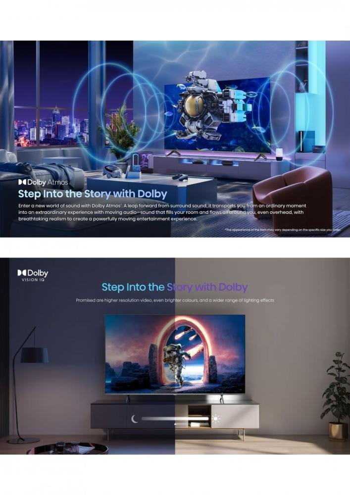 تلفزيون هايسنس 100 بوصة، ذكي، HDR ، 4K ، نظام التشغيل VIDAA - الصورة 5