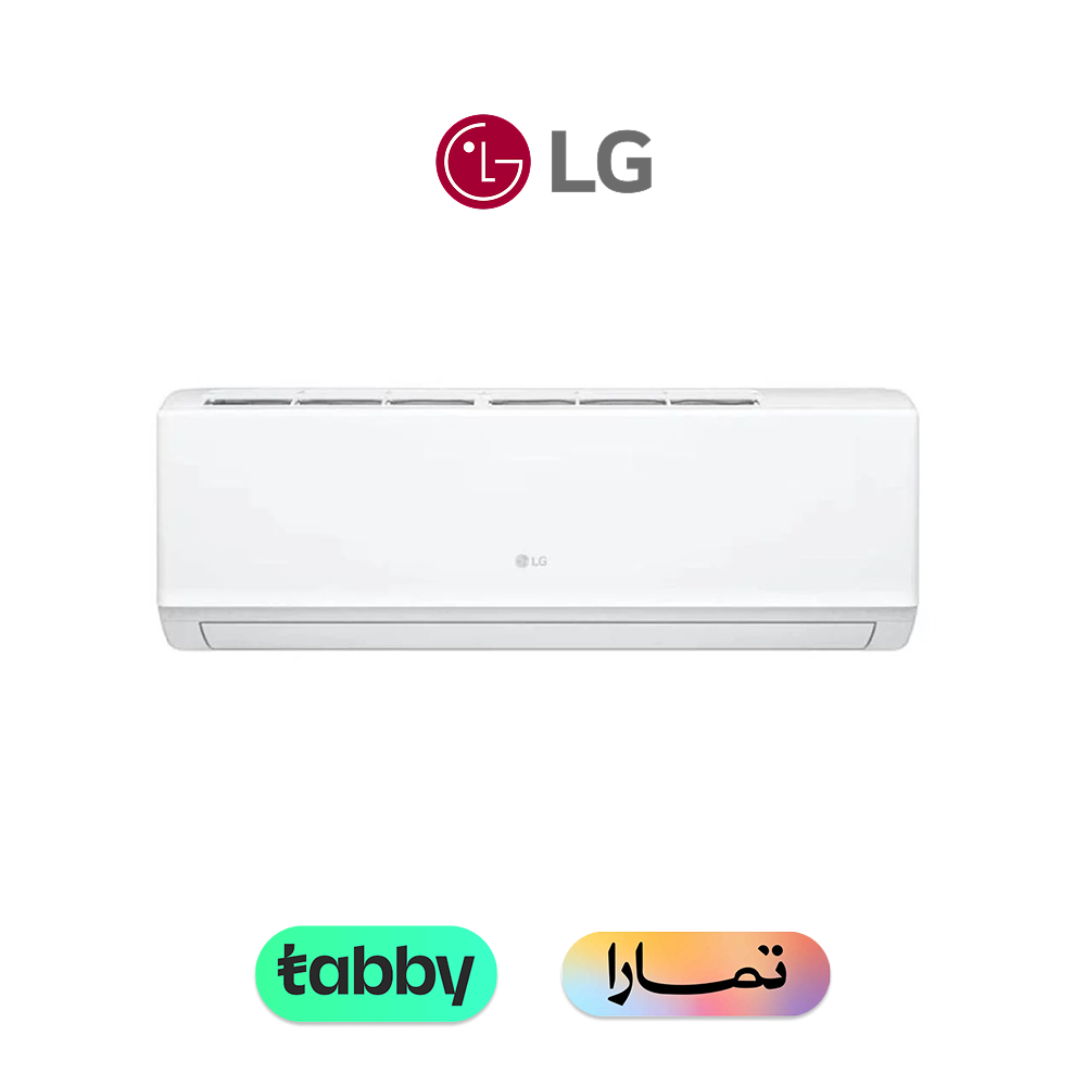 مكيف ال جي سبليت، 18000 وحدة، جيت كول، حار & بارد، روتاري، واي فاي، ابيض - LK182H0