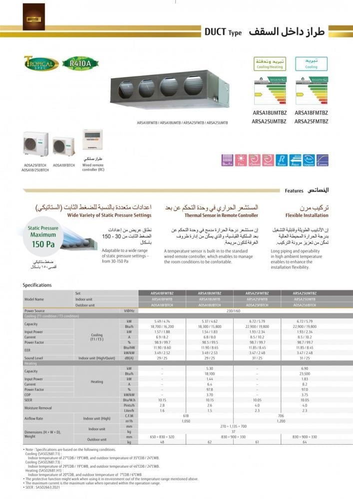 مكيف جنرال دكت 18700 وحدة ، بارد - الصورة 4