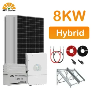 نظام الألواح الشمسية 8kw نظام الطاقة الشمسية الكهروضوئية 8kw مجموعة الطاقة الشمسية على الشبكة الهجينة نظام الطاقة الشمسية - ماي سولار