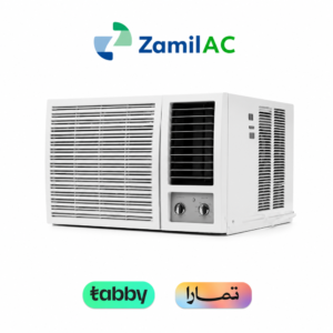 الزامل، مكيف شباك، 17,800 وحدة حرارية، حار وبارد، روتري، أبيض