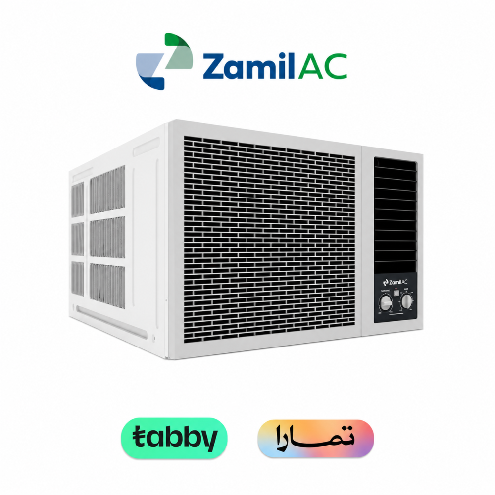 الزامل، مكيف شباك، 21,600 وحدة حرارية ، بارد، روتري، أبيض