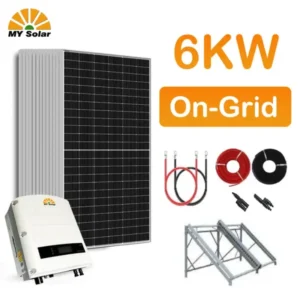 نظام الطاقة الشمسية المتصل بالشبكة مع أسعار الألواح الشمسية 6kw - ماي سولار