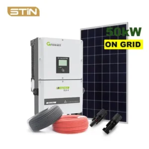 نظام الطاقة الشمسية الكهروضوئية للمنازل السكنية والتجارية على الشبكة وخارجها هجين 50kw