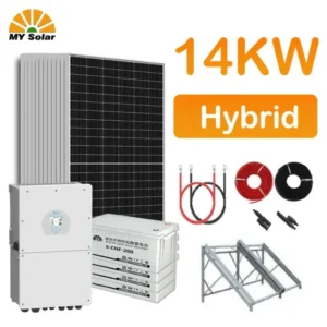 أنظمة الطاقة الكهربائية الهجينة للاستخدام المنزلي 14kw نظام الألواح الشمسية الفوتوفولطية - ماي سولار