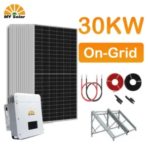 30kw 30 كيلووات على الشبكة خارج الشبكة نظام طاقة الطاقة الشمسية - ماي سولار
