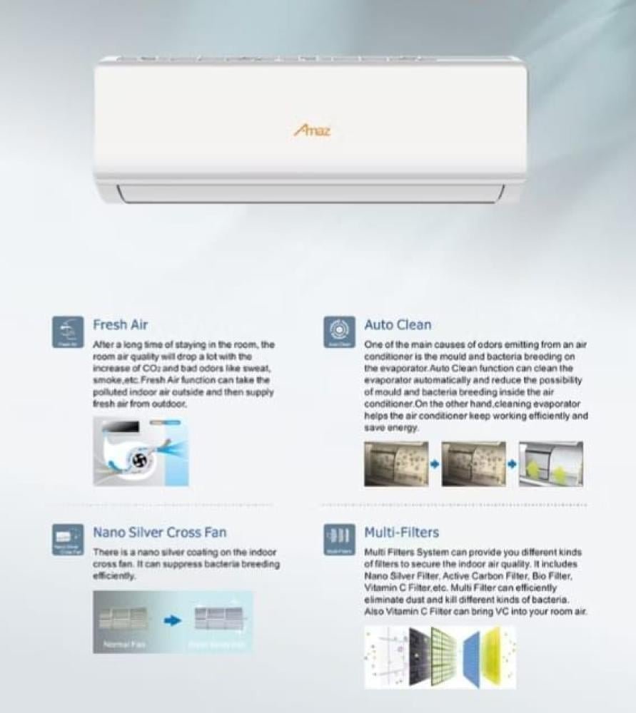 مكيف اسبليت 24000حار بارد انفيتر - الصورة 12